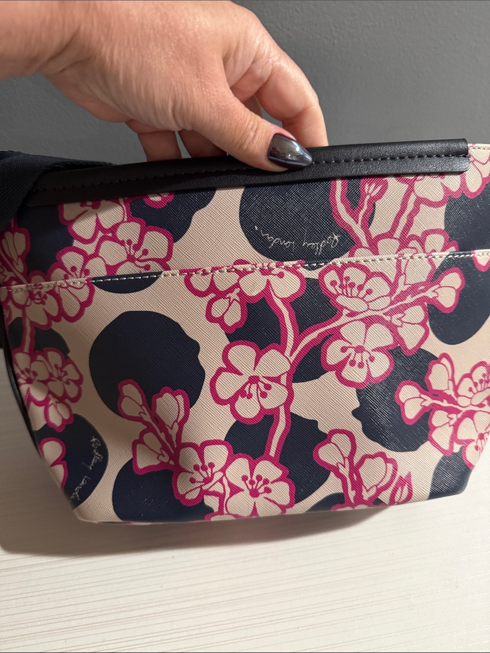 Radley London Blossom Shoulder Bag w/a playful pink & blue floral blossom $268 - Picture 7 of 10